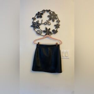 Wilfred Faux leather mini skirt.